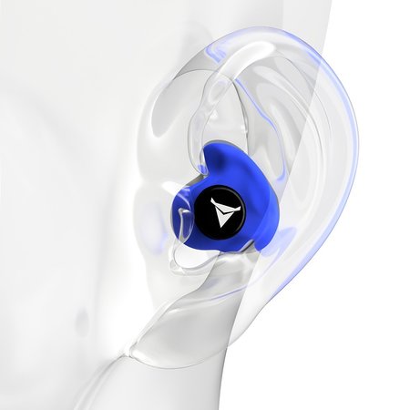 Decibullz Custom Molded Earplugs Blue, 31 NRR, Simple DIY Process, Remoldable if needed PLG1-BLU